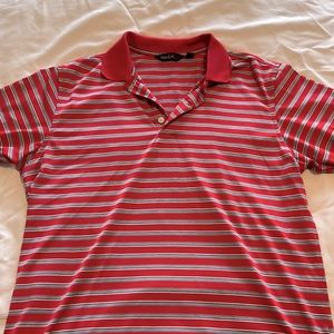 Red, White & Blue Striped Walter Hagen Polo (small)